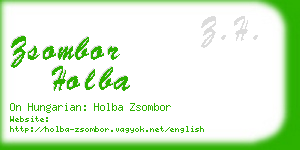 zsombor holba business card